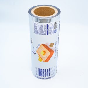 new style aluminized food flexible packaging film in bulk and custom high end bread packaging