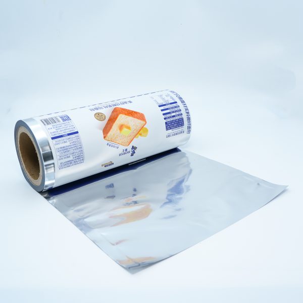 new style aluminized food flexible packaging film in bulk and custom high end bread packaging
