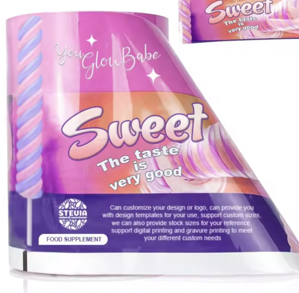 custom print flexible automatic packing material food grade ice cream / popsicle package laminated plastic film roll