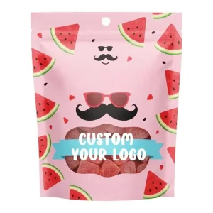 Stand up pouch with gusset for dried fruit