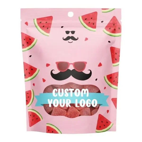 Stand up pouch with gusset for dried fruit