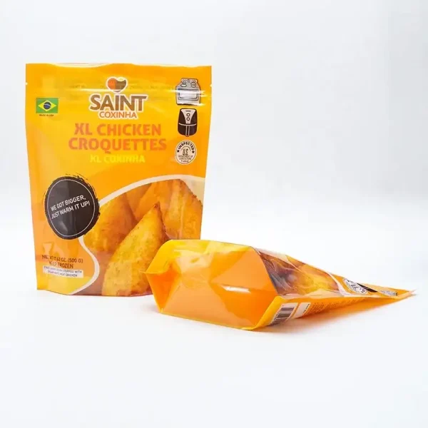 Custom Frozen Standing up Pouch Recyclable Roast Fried Food Packaging Bags with Zipper - 图片 2