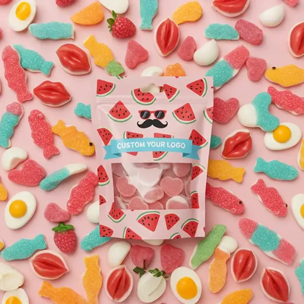 Self-sealing aluminum foil pouch for fruit